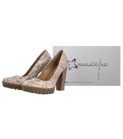 Maciejka Kwiaty Beż 02629-04/00-1 (MA678-b) shoes