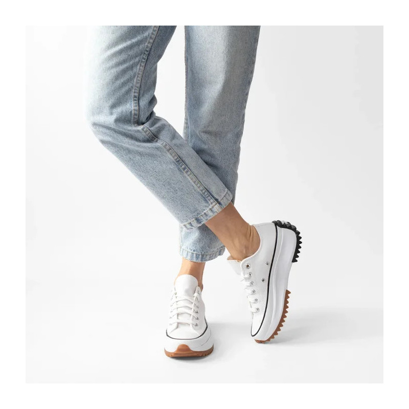 Converse Run Star Hike OX White/Black/Gum 168817C (CO460-a) sports Shoes