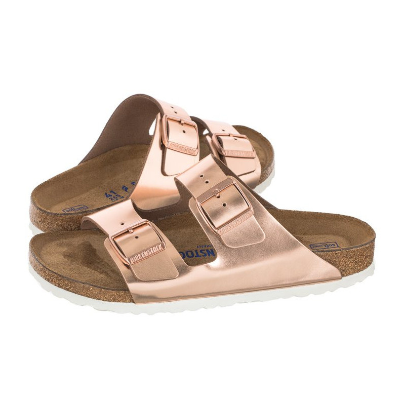 Birkenstock Arizona BS Soft Footbed Metallic Copper 0952093 (BK145-a) Women's Shoes/Flip Flops