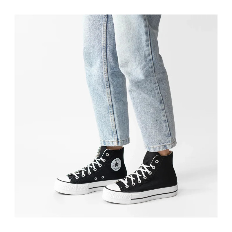 Converse CT All Star Lift Hi Black/White 560845C (CO468-b) shoes