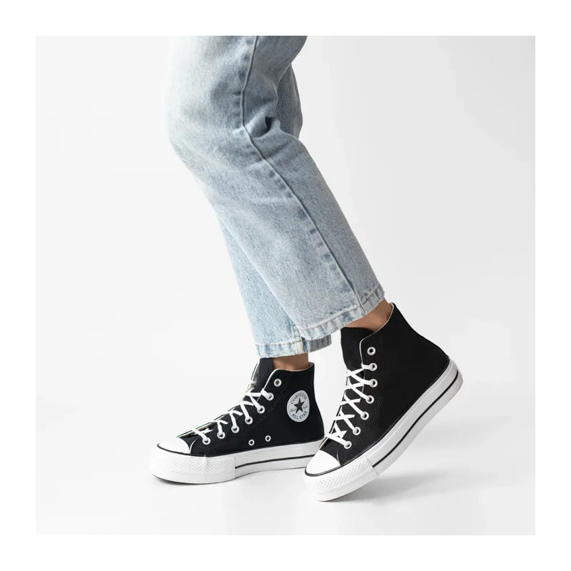 Converse CT All Star Lift Hi Black/White 560845C (CO468-b) shoes