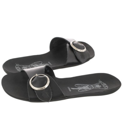 FLY London Moly Bridle Black P144759000 (FL342-a) Women's Shoes/Flip Flops