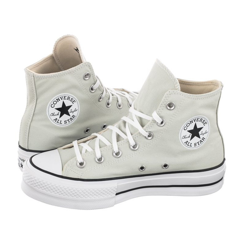 Converse CT All Star Lift Hi Light Silver/Black/White 572720C (CO468-c) shoes