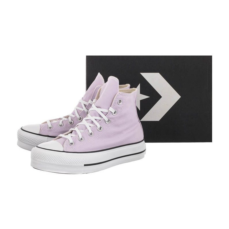 Converse CT All Star Lift Hi Pale Amethyst/White/Black A01178C (CO468-d) shoes