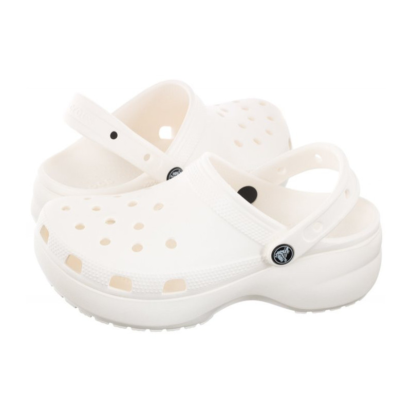 Crocs Classic Platform Clog W White 206750-100 (CR211-c) Women's Shoes/Flip Flops