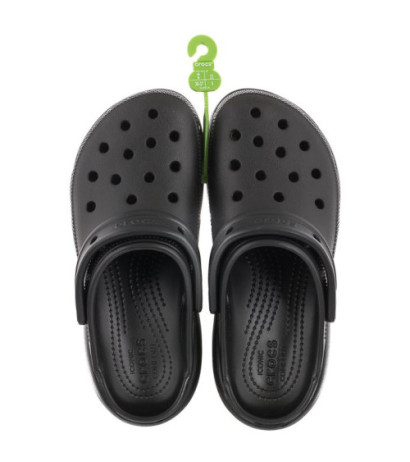 Crocs Classic Platform Clog W Black 206750-001 (CR211-d) Women's Shoes/Flip Flops