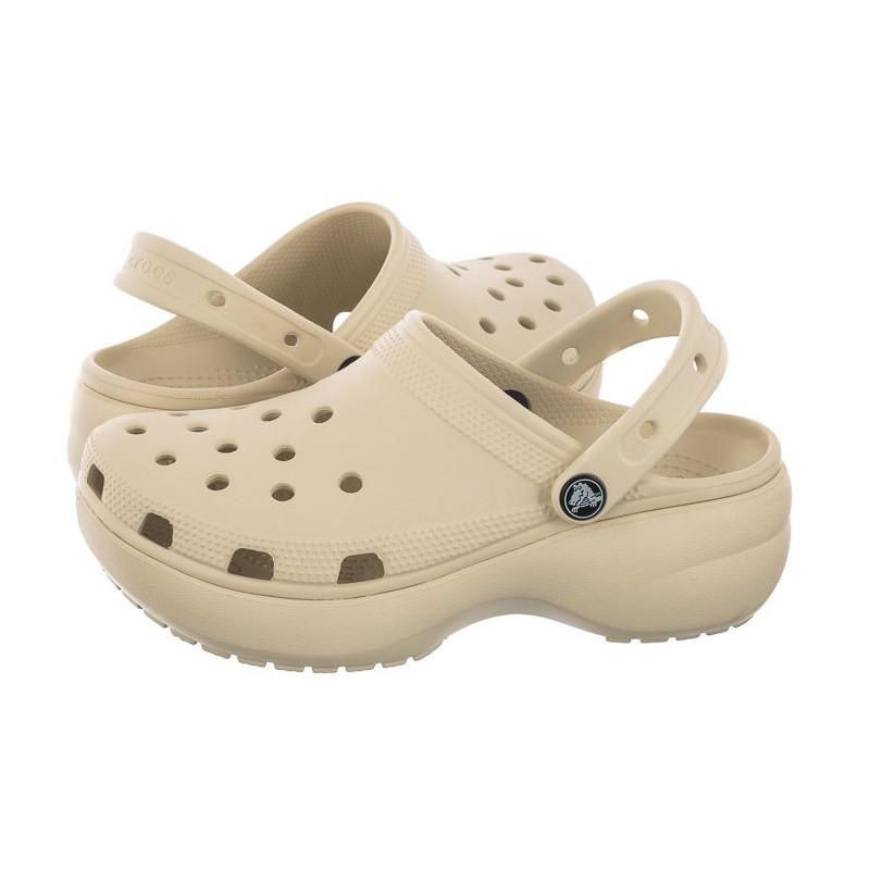 Crocs Classic Platform Clog W Bone 206750-2Y2 (CR211-e) Women's Shoes/Flip Flops