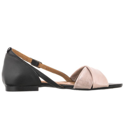 Maciejka Czarne/Różowe 04614-15/00-5 (MA732-a) sandals