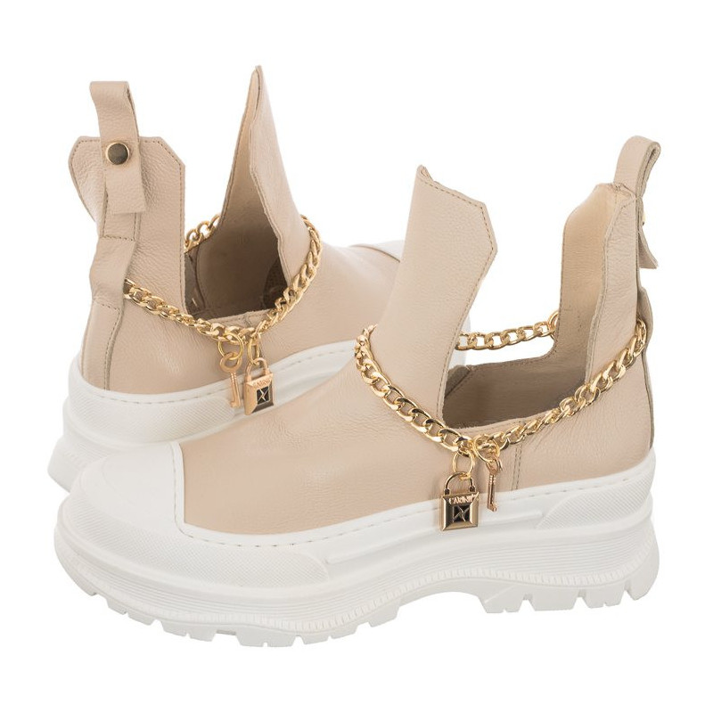 Carinii Beżowe B7367-R25-000-000-E53 (CI593-a) shoes