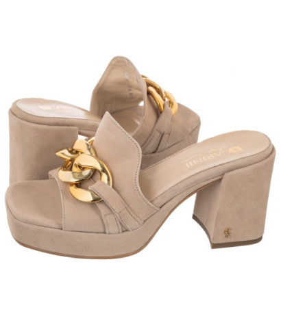 Carinii Beżowe B7246-R30-000-000-000 (CI601-a) Women's Shoes/Flip Flops