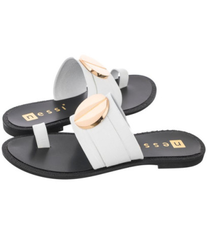 Nessi Białe 21055 Coco (NE239-a) flip flops