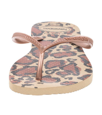 Havaianas Slim Animals FC Sand Grey/Rose Go 4103352-4879 (HI34-a) flip flops