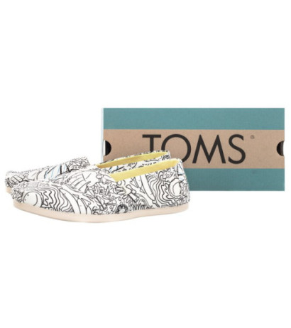 Toms Alpargata White Coloring Book Print 10016257 (TS18-a) sneakers