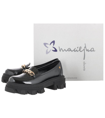 Maciejka Czarne Naplak 2850J-01/00-1 (MA793-b) shoes