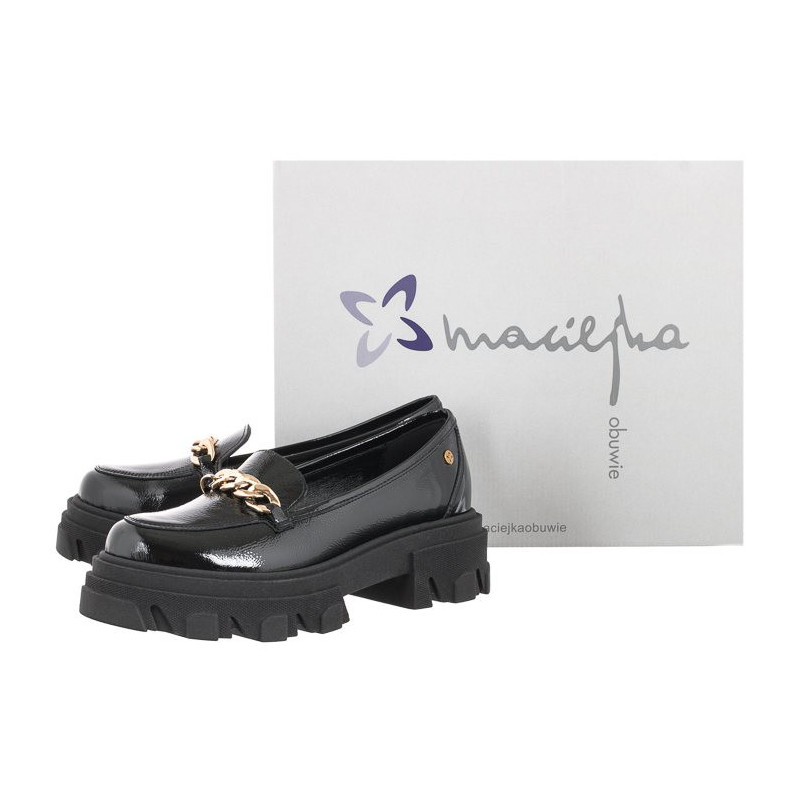 Maciejka Czarne Naplak 2850J-01/00-1 (MA793-b) shoes