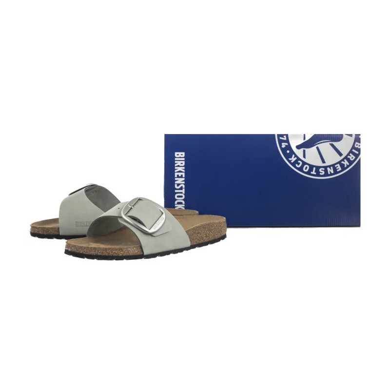 Birkenstock Madrid Big Buckle Pure Sage 1029293 (BK170-k) Women's Shoes/Flip Flops