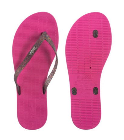 Melissa Sun Flip Flop AD 33493/54085 Pink/Clear Glitter (ML212-d) flip flops