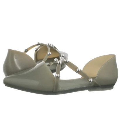 Melissa Pointy Stripe AD 33321/50857 Green/Silver  (ML206-c) sandals