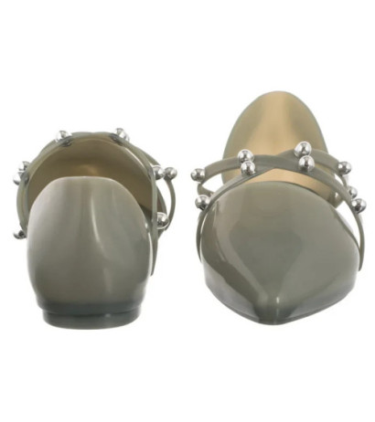 Melissa Pointy Stripe AD 33321/50857 Green/Silver  (ML206-c) sandals