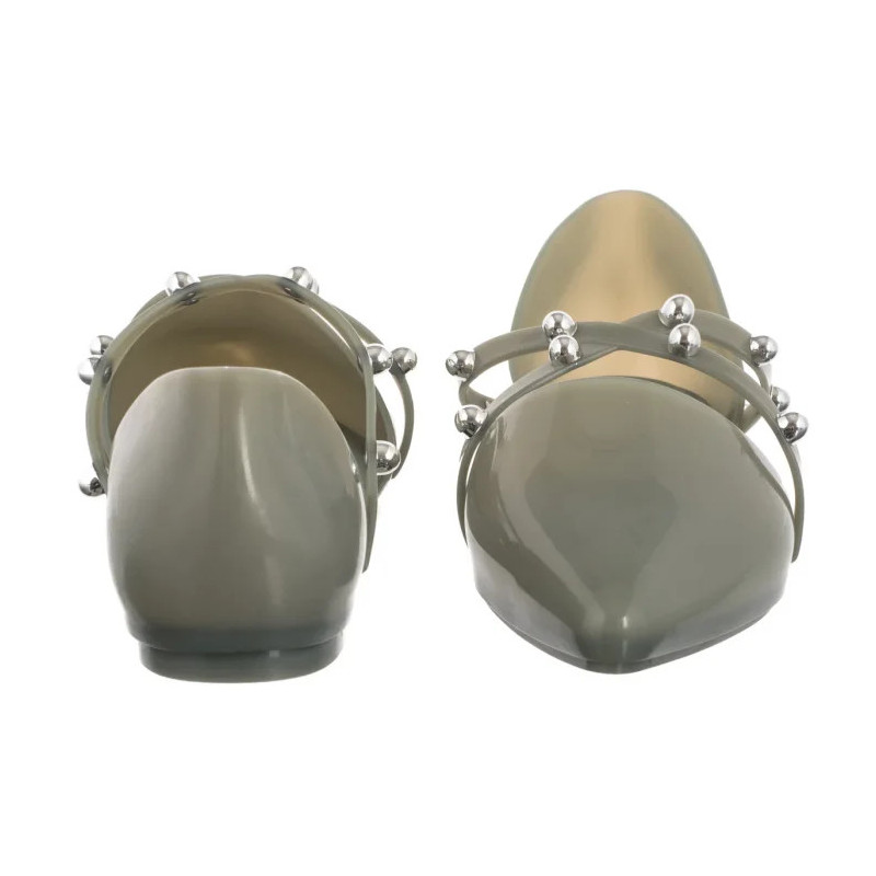 Melissa Pointy Stripe AD 33321/50857 Green/Silver  (ML206-c) sandals