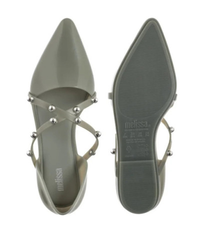 Melissa Pointy Stripe AD 33321/50857 Green/Silver  (ML206-c) sandals