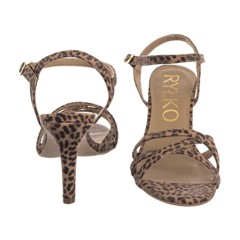 Ryłko Brązowe Panterka 7NFN8_T1 _5TS (RY303-e) high heels