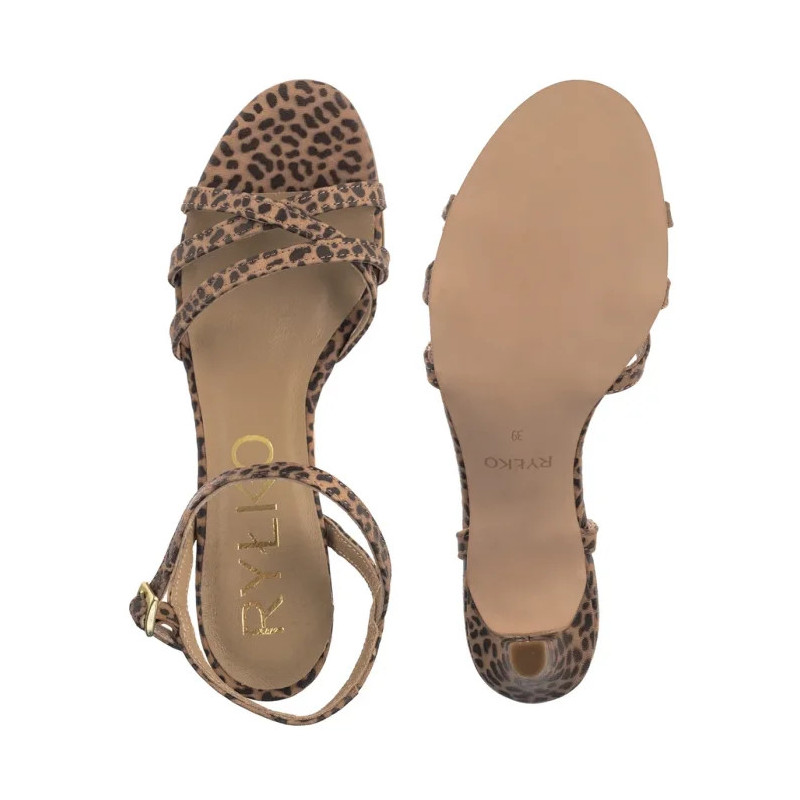 Ryłko Brązowe Panterka 7NFN8_T1 _5TS (RY303-e) high heels