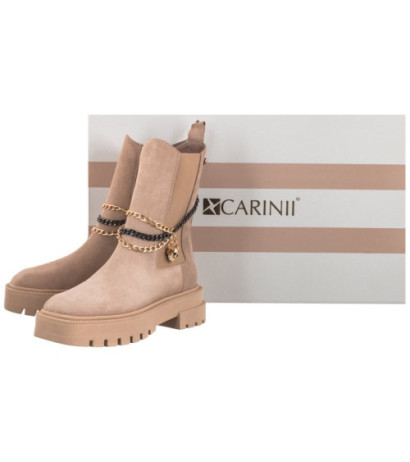 Carinii Beżowe B8060-O17-000-000-F01 (CI641-a) shoes
