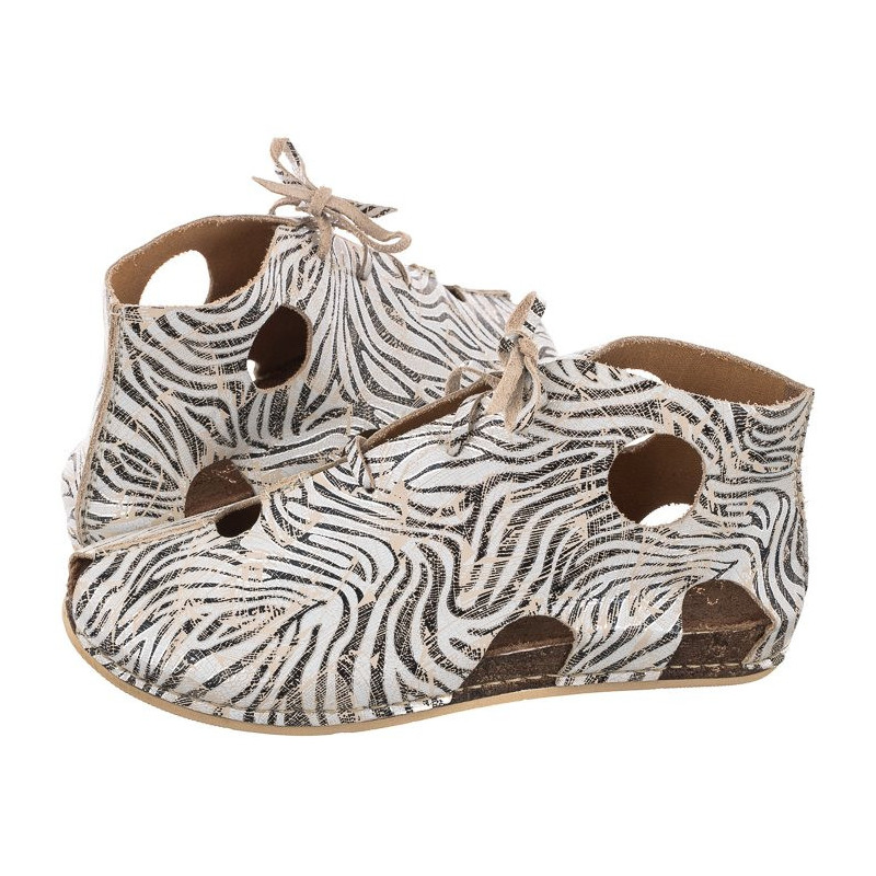 Maciejka Beżowe/Czarne 03426-22/00-6 (MA853-a) shoes