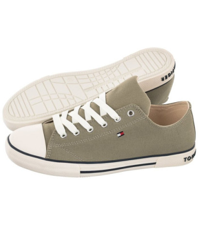 Tommy Hilfiger Low Cut Lace-Up Sneaker Military Green T3X4-32207-0890 414 (TH415-e) shoes