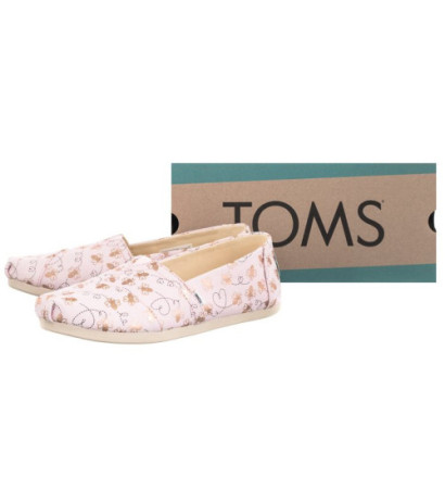 Toms Alpargata Barely Pink Foil Bee Mine Print 10017801 (TS20-a) sneakers
