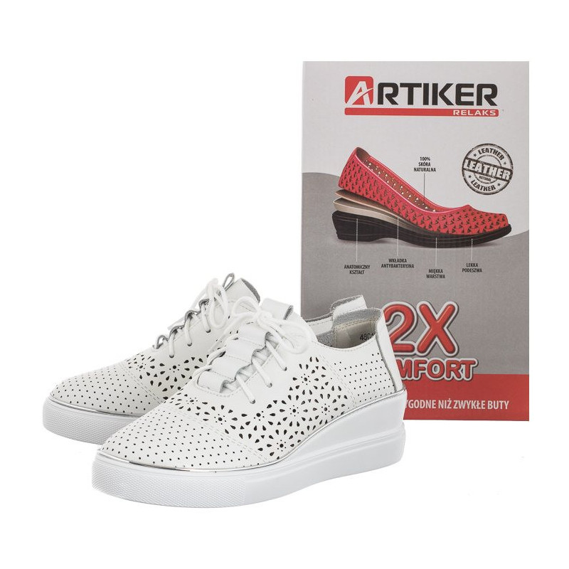 Artiker Białe 48C1532 (AR14-a) shoes