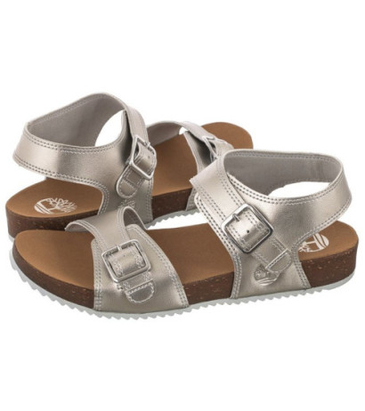 Timberland Castle Island Backstrap Silver Metallic 0A4341 040 (TI97-a) sandals