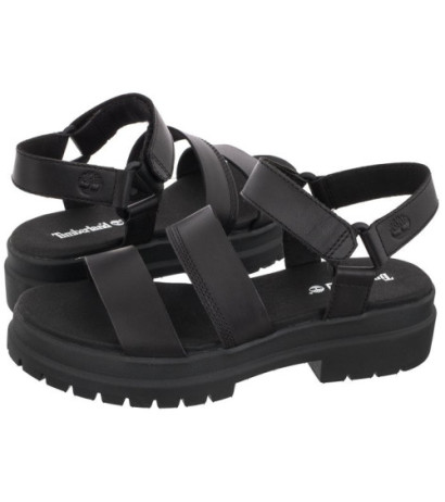 Timberland London Vibe Ankle Strap Sandal Black Full Grain 0A29MV 001 (TI102-a) sandals