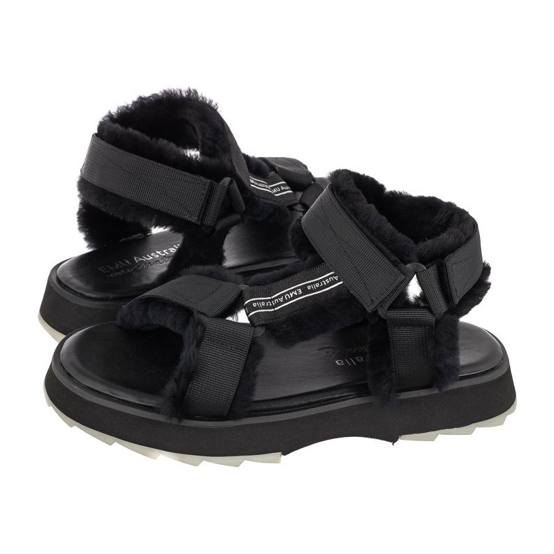 EMU Australia Raven Black W12699 (EM416-a) sandals