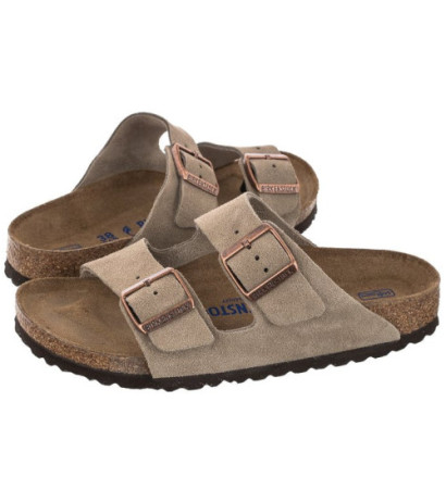 Birkenstock Arizona BS Soft Footbed Taupe 0951303 (BK180-a) Women's Shoes/Flip Flops