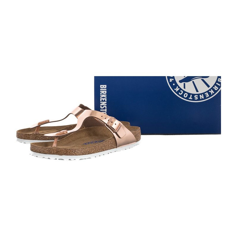 Birkenstock Gizeh BS Soft Footbed Metallic Copper 1005048 (BK189-a) flip flops