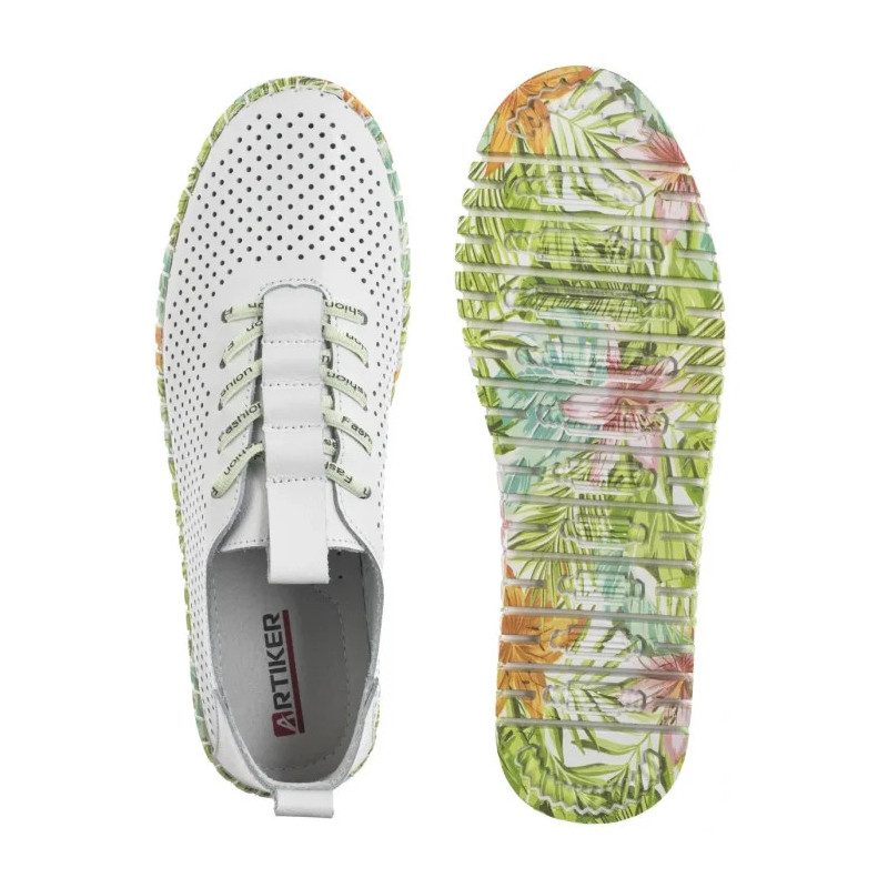 Artiker Białe/Zielone 52C1381 (AR25-c) shoes