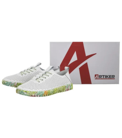 Artiker Białe/Zielone 52C1381 (AR25-c) shoes