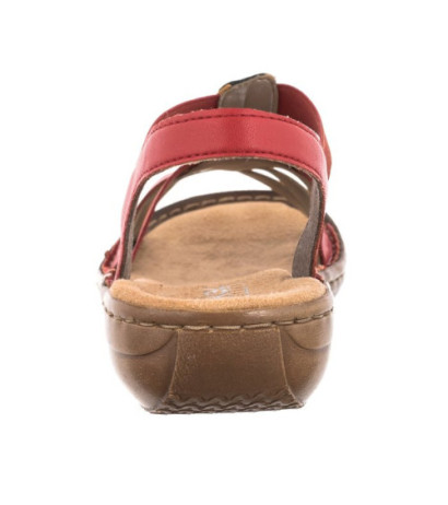 Rieker Czerwone 60804-33 Red Combination (RI24-a) sandals