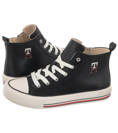Tommy Hilfiger High Top Lace-Up Sneaker Black T3A9-32288-1355 999 (TH530-a) shoes