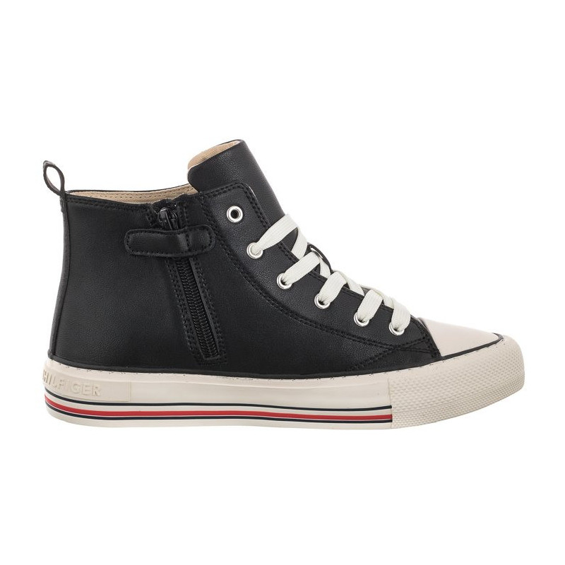 Tommy Hilfiger High Top Lace-Up Sneaker Black T3A9-32288-1355 999 (TH530-a) shoes