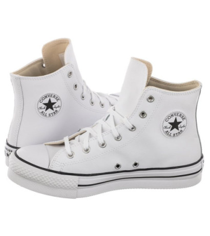Converse CTAS Eva Lift Hi White/Natural Ivory/Black A02486C (CO573-a) shoes