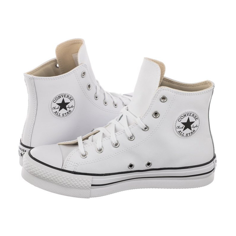 Converse CTAS Eva Lift Hi White/Natural Ivory/Black A02486C (CO573-a) shoes