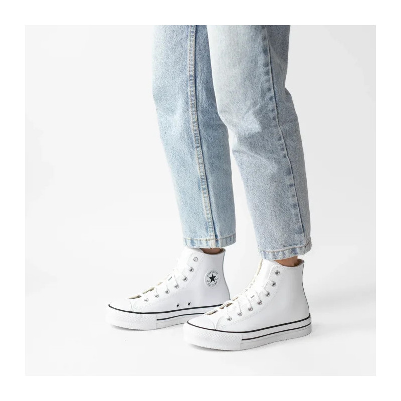 Converse CTAS Eva Lift Hi White/Natural Ivory/Black A02486C (CO573-a) shoes