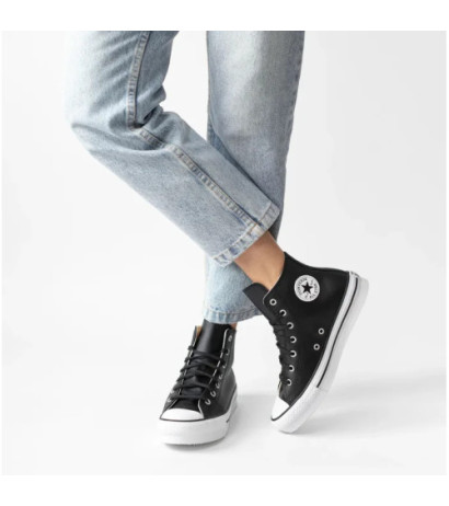 Converse CTAS Eva Lift Hi Black/Natural Ivory/White A02485C (CO573-b) shoes