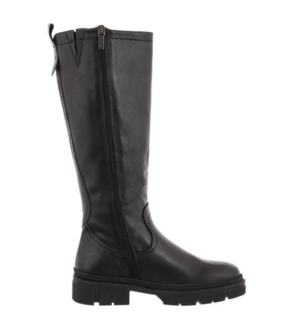 Tamaris Czarne 1-25622-29 003 Black Leather (TM405-a) boots