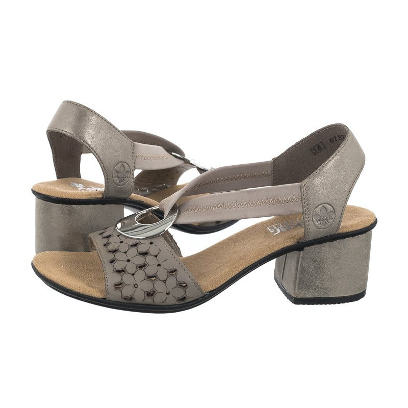 Rieker Białe 64677-64 Beige (RI12-b) shoes