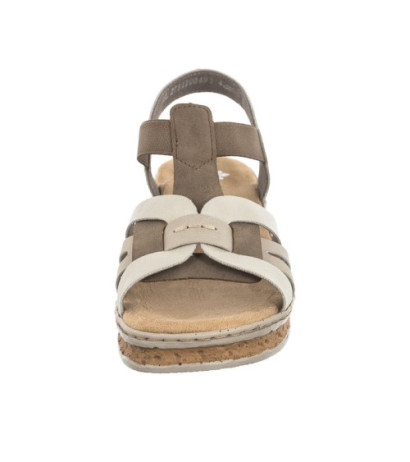Rieker Beżowe 62918-22 Beige Combination (RI30-b) shoes