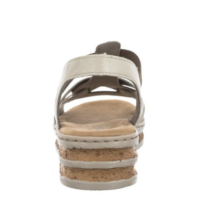 Rieker Beżowe 62918-22 Beige Combination (RI30-b) shoes